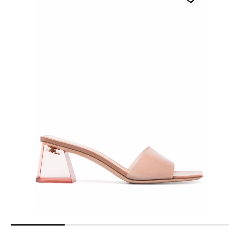NWT Gianvito Rossi Cosmic Glass Praline sandal size 38.5